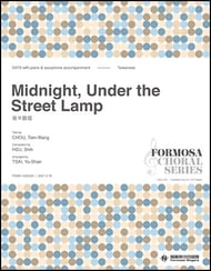 Midnight, Under the Street Lamp SATB choral sheet music cover Thumbnail